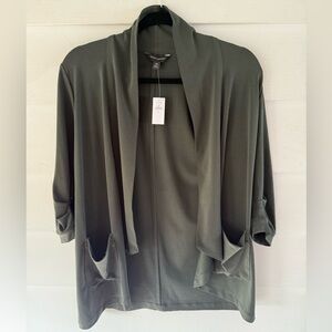 Banana Republic Olive Green Open Front Cardigan